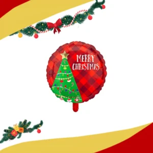 Globo arbol navideño "Merry Christmas"