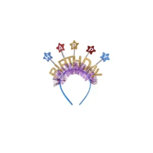 Diadema Happy Birthday con Resortes (12pz)