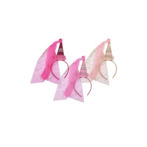 *Diadema Sombrero y Velo de Princesa (12pz)