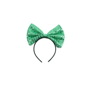 Diadema de Lentejuelas Verde (12pz)