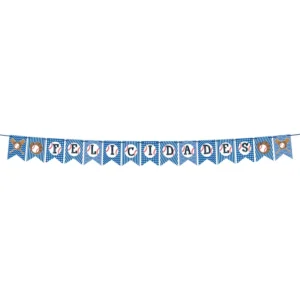 Banderin "Felicidades" Baseball (12pz)